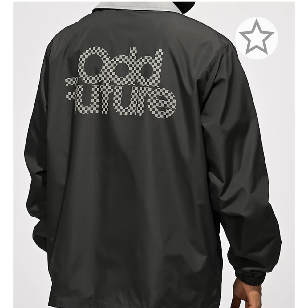 Odd Future Checkered Black Coaches Jacket - Picture 2 of 4